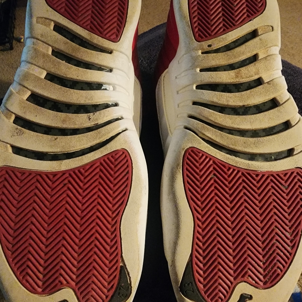 Retro Jordan 12 Gym Red And White. - Picture 3 of 7